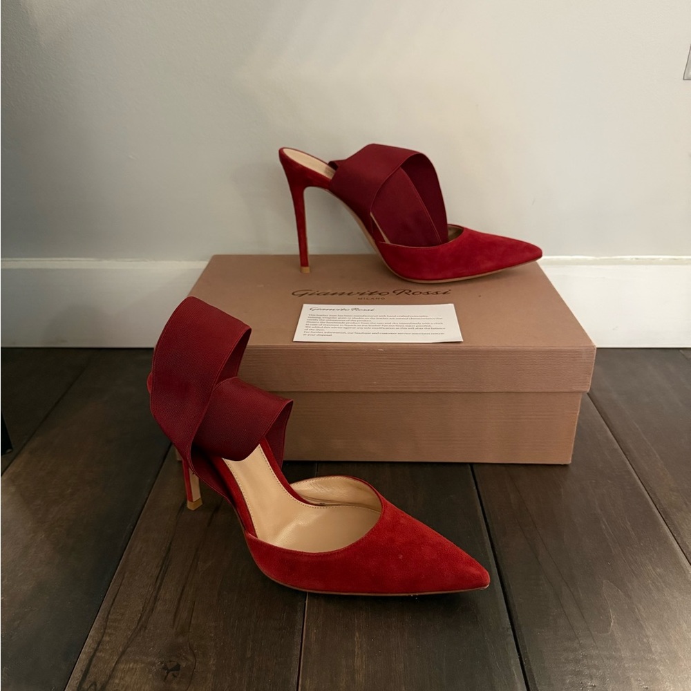 Elegant Red Stiletto Heels